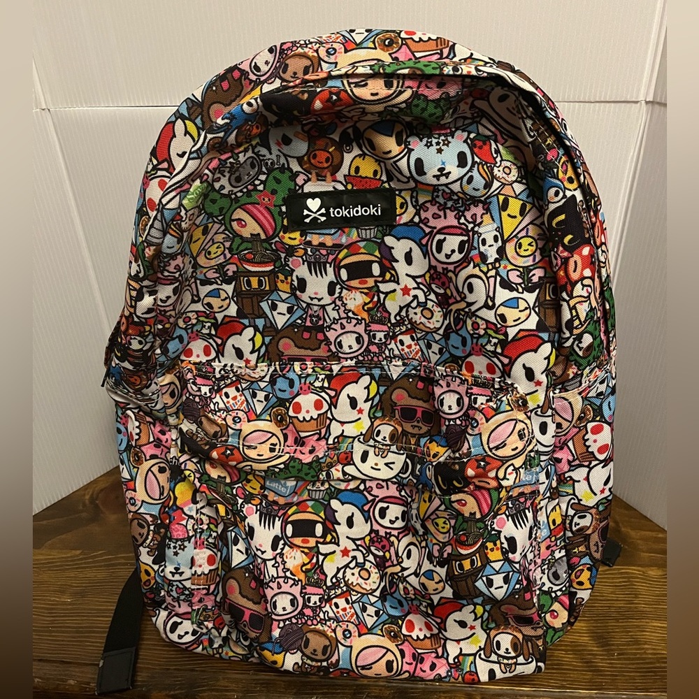 Tokidoki Large Backpack Unicorn Milk Leche Soya Latte with Adjustable Straps